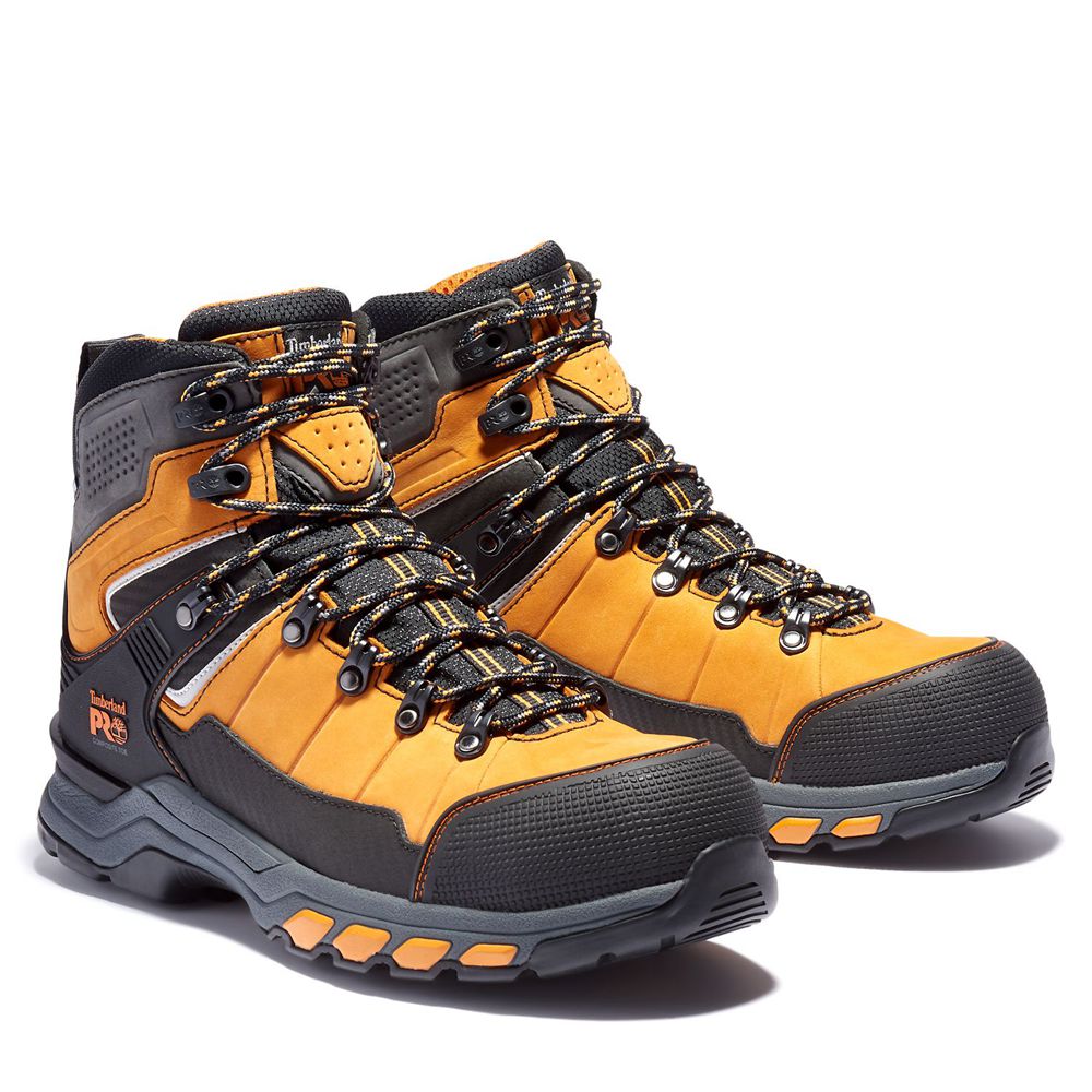 Bocanci De Muncă Timberland Barbati Portocalii/Negrii - Pro® Hypercharge Trd Waterproof Composite-To